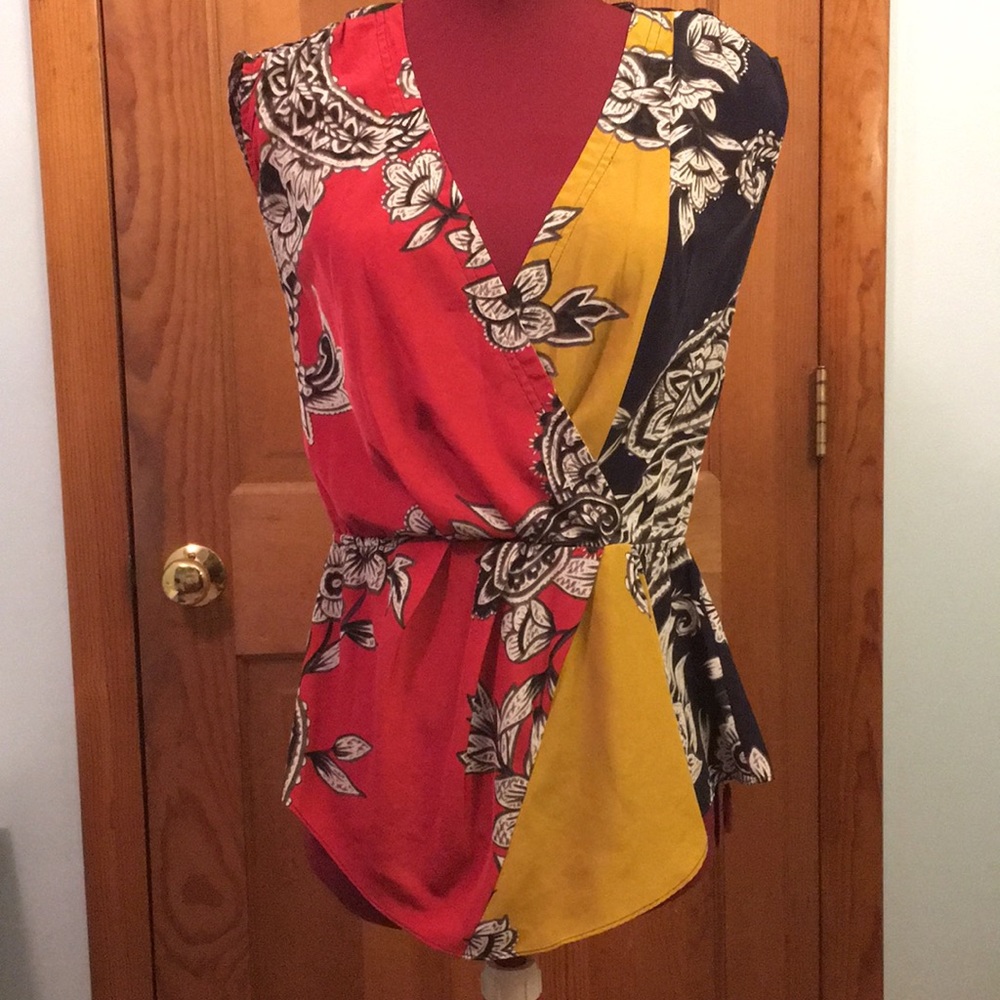 Anthropologie Anila Faux-Wrap Blouse